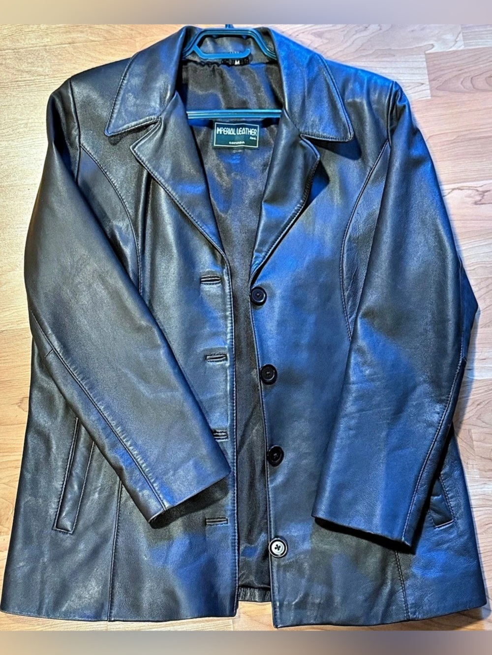 Imperial Leather- Unisex Leather Blazer Jacket Size Medium